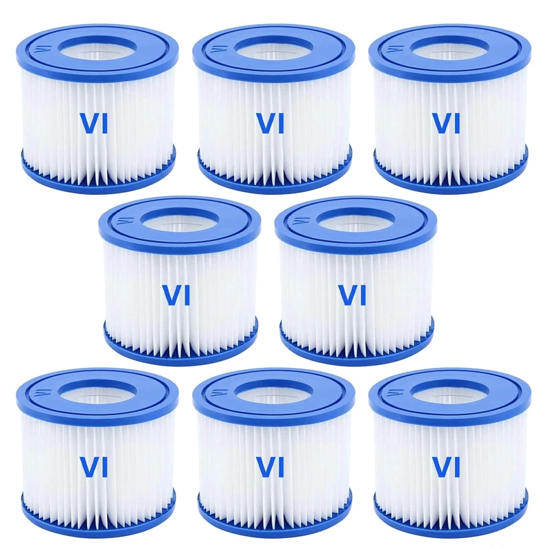 VI Filterkartusche für Pool, Flowclear Pool Filter, Filter Ersatzfilter für Lay-Z-Spa Miami, für Veg