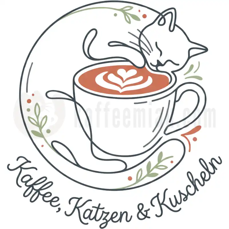 Kaffee Katzen Kuscheln - Tasse
