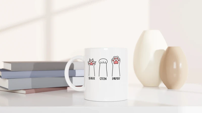 Schere Stein Papier - Tasse
