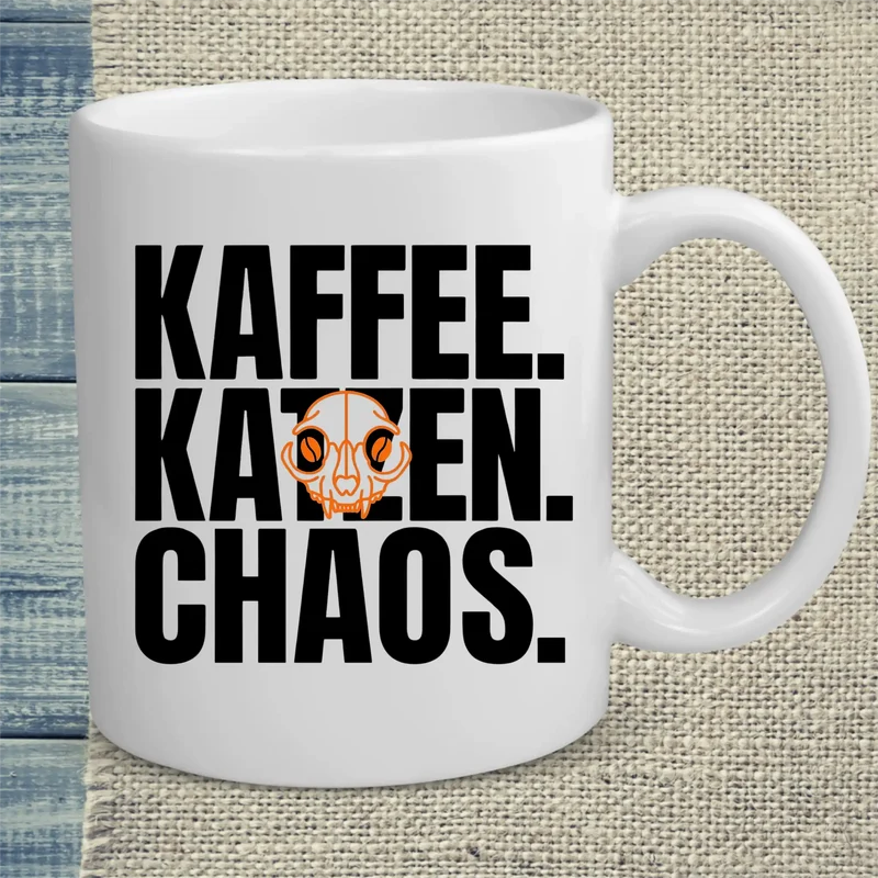 Kaffee. Katzen. Chaos - Tasse