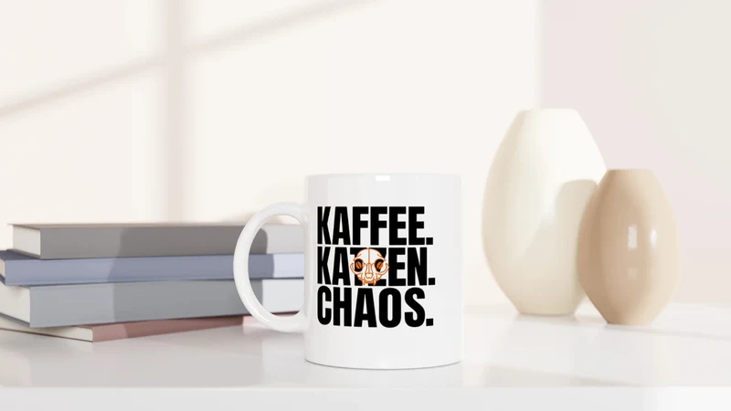 Kaffee. Katzen. Chaos - Tasse
