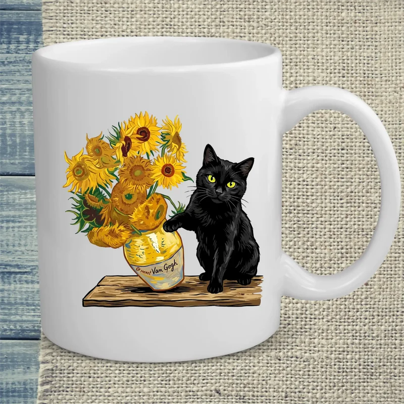 Van Gogh Katze - Tasse