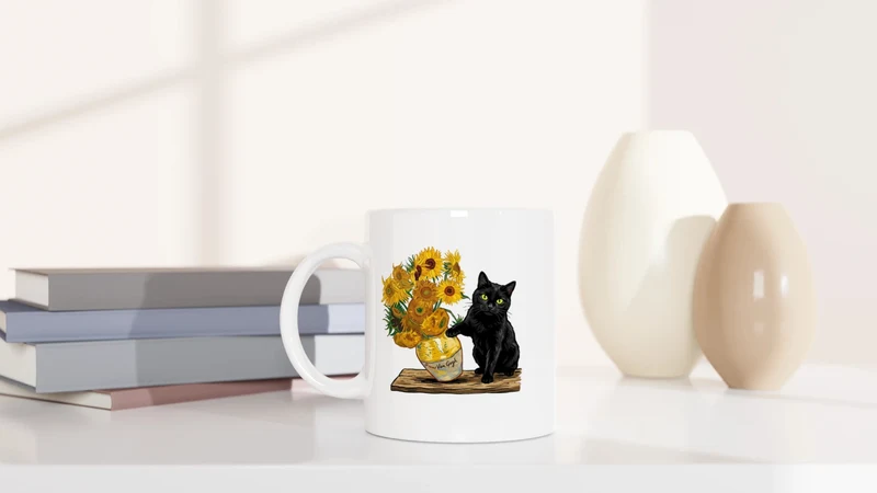 Van Gogh Katze - Tasse