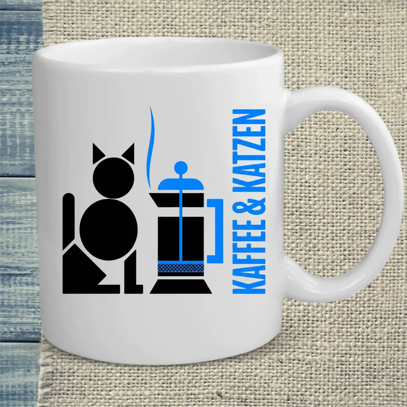 Kaffee & Katzen - Tasse