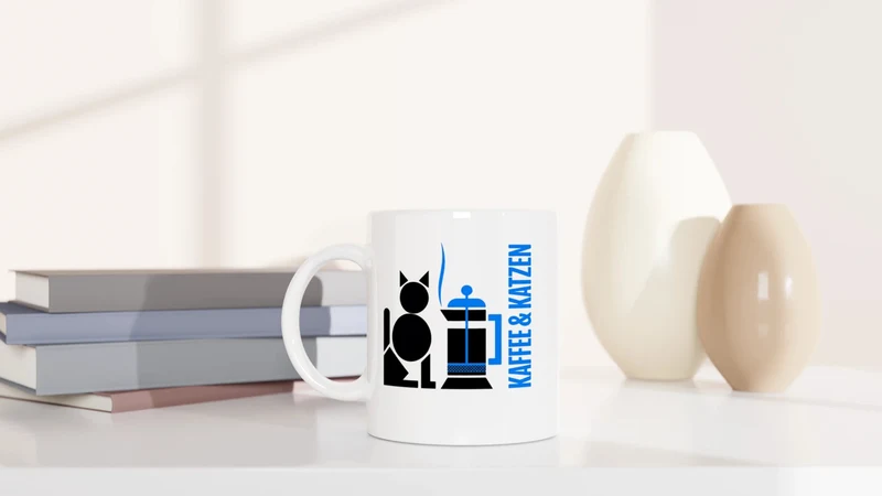 Kaffee & Katzen - Tasse