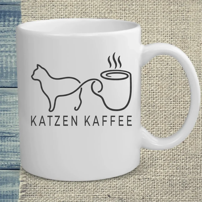 Katzen Kaffee - Tasse