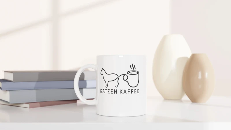 Katzen Kaffee - Tasse