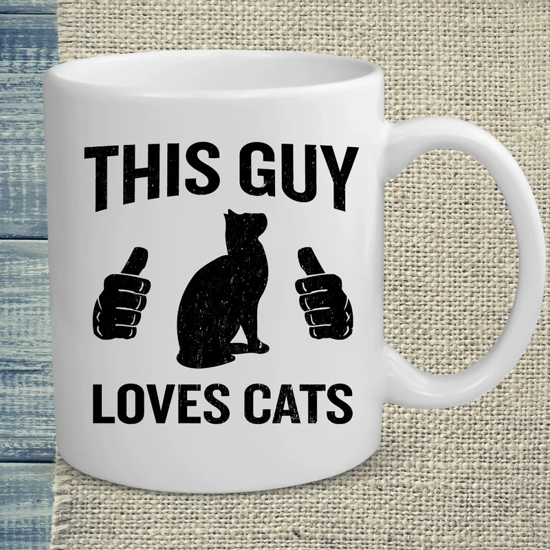 This Guy Loves Cats - Tasse