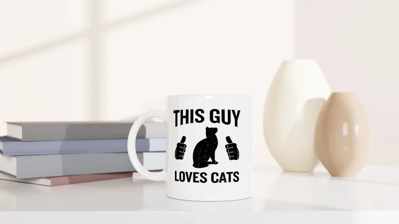 This Guy Loves Cats - Tasse