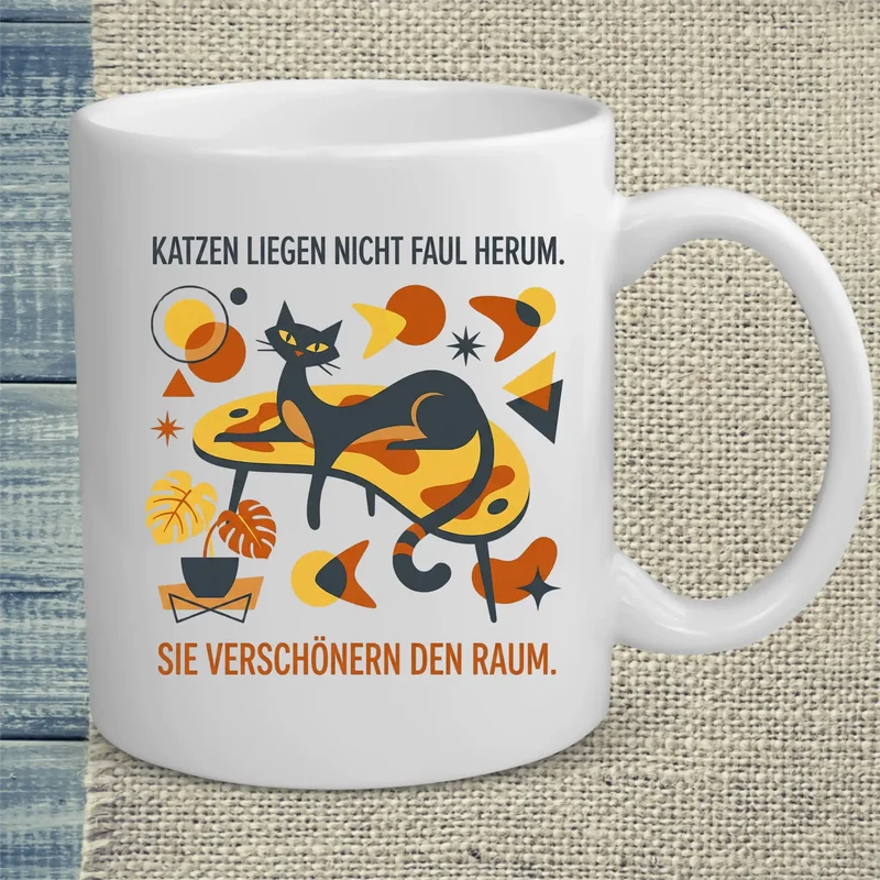 Katzen verschönern den Raum - Tasse