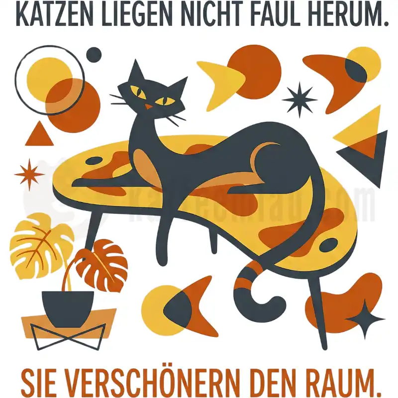 Katzen verschönern den Raum - Tasse