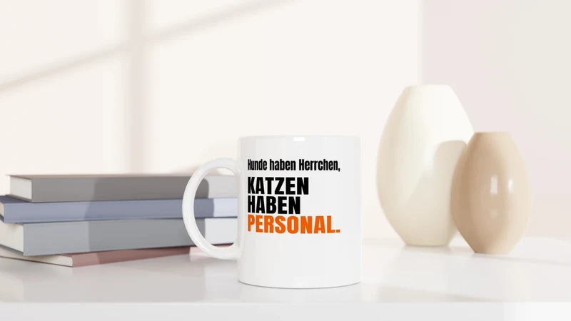 Katzen haben Personal - Tasse