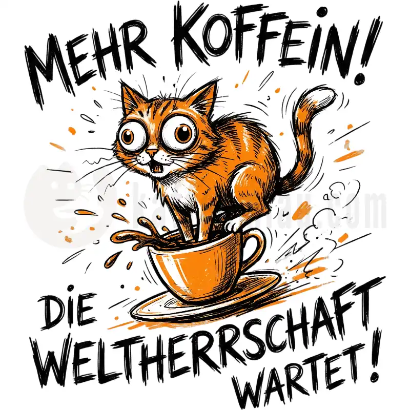 Mehr Koffein - Weltherrschaft wartet - Tasse