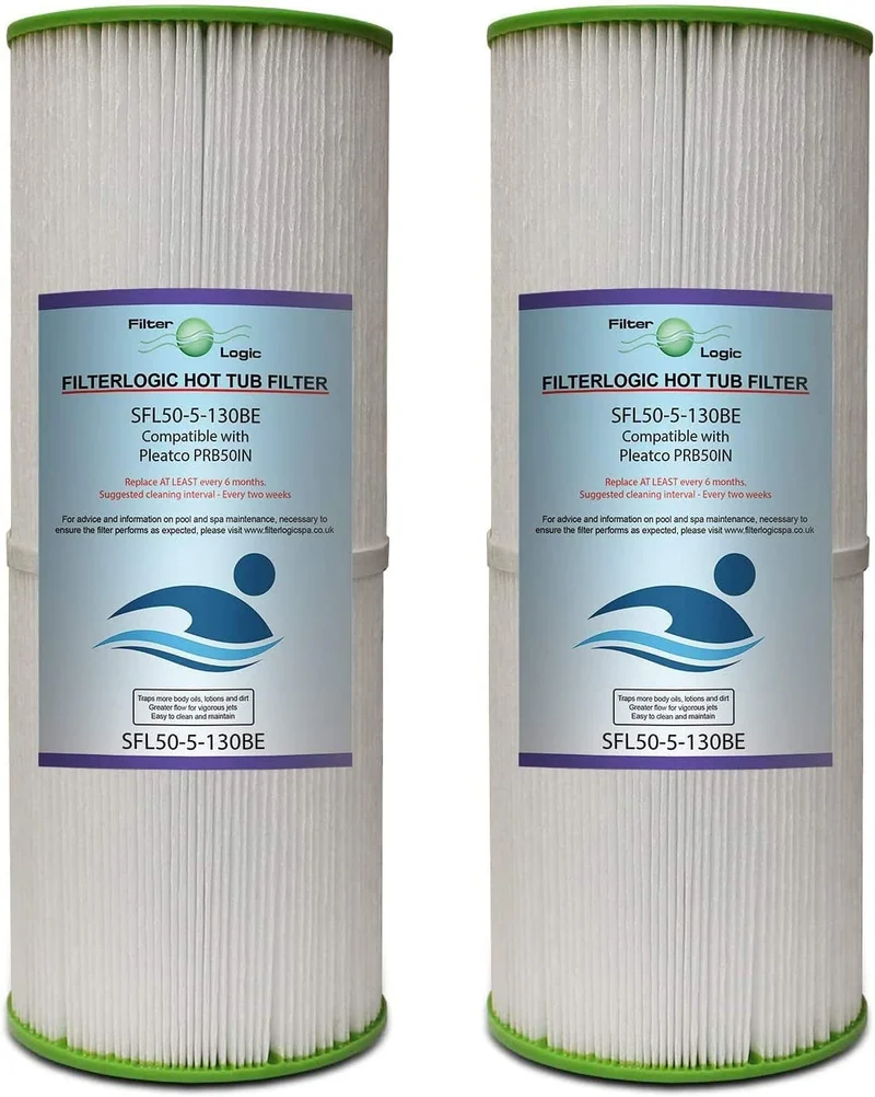 Filterlogic SFL50-5-13OBE | 2X Wasserfilter kompatibel mit Pleatco PRB50-IN, 2