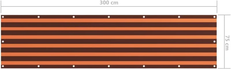 HOMIUSE 75x300 cm Balkon Sichtschutz Garten Sichtschutz Terrasse Balkon Regenschutz Privacy Balkonve