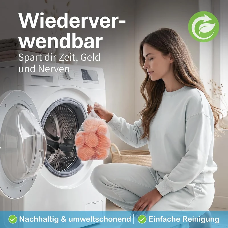 EGO3 Filterbälle für Kartuschenfilter – selbstdesinfizierende Silver+ Premium-Faser, filtert ab 1 Mi