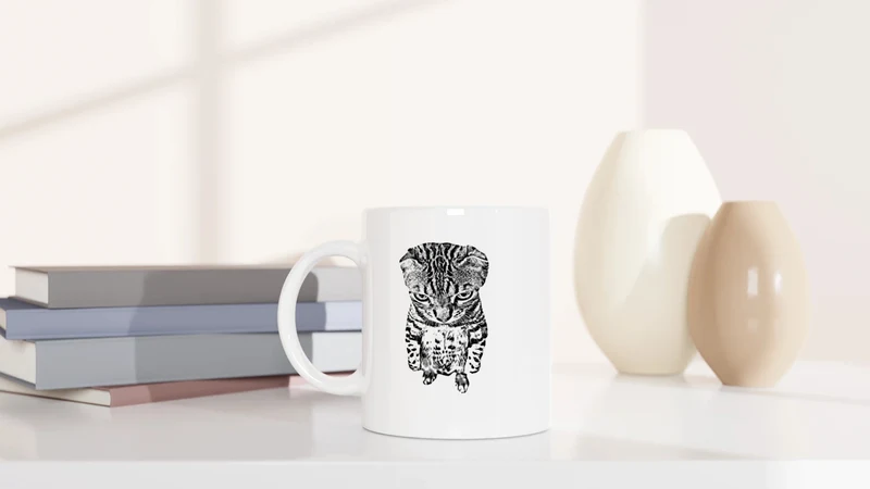 Bengal Black and White - Tasse