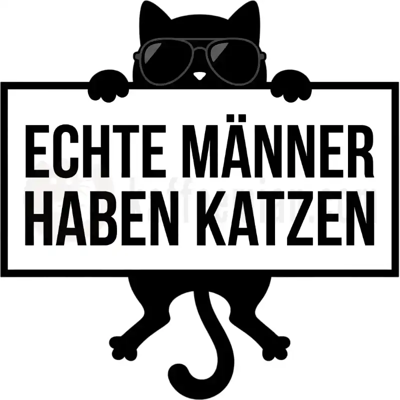 Echte Männer haben Katzen - Tasse