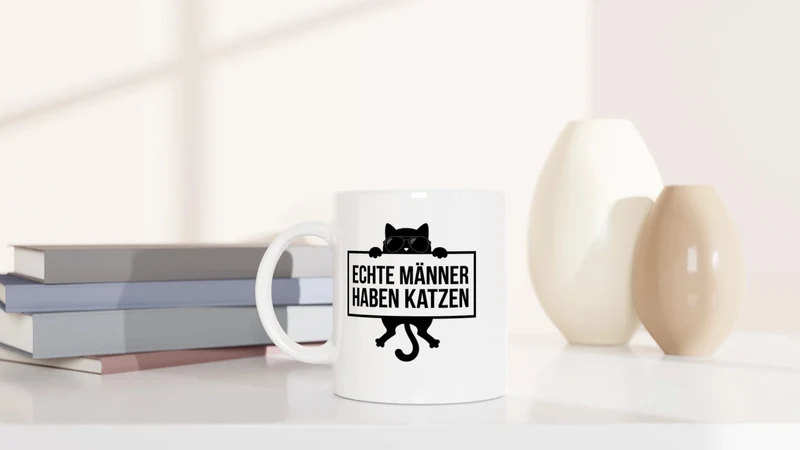 Echte Männer haben Katzen - Tasse