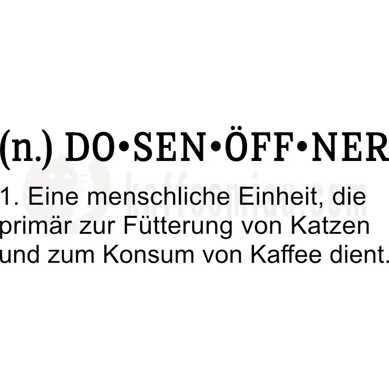 Dosenöffner - Tasse