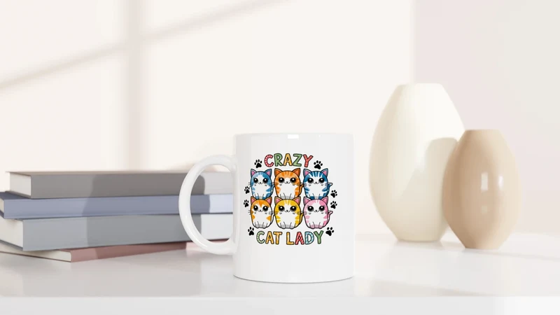 Für die Crazy Cat Lady - Tasse