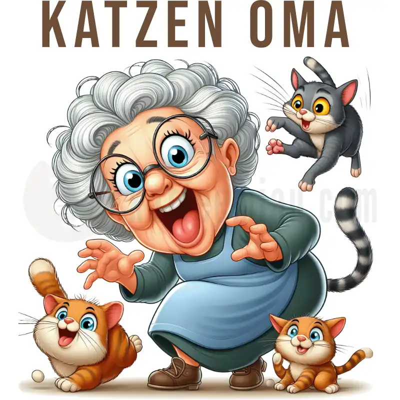 Lustige Katzen Oma - Tasse