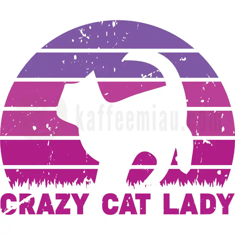 CRAZY CAT LADY - Retro - Tasse