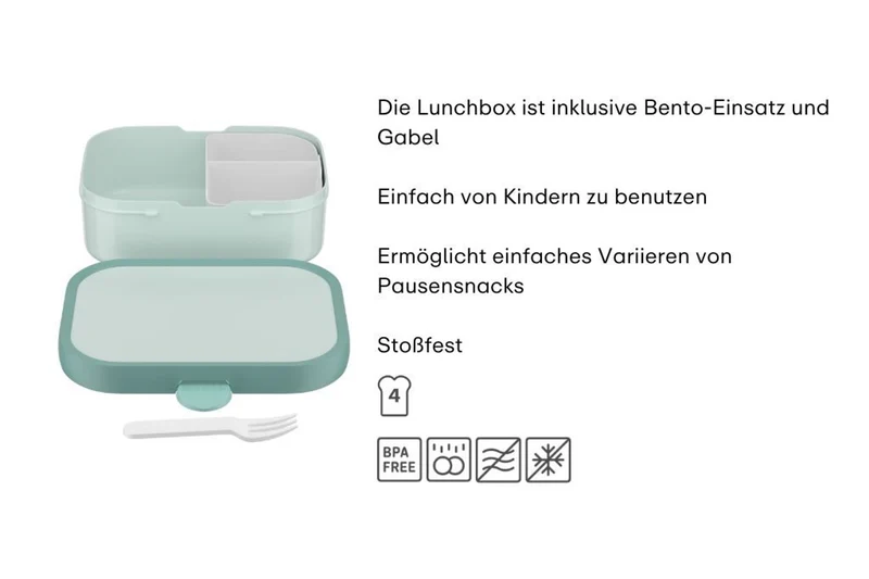 Campus Brotdose Stitch mit Bento-Einsatz und Gabel