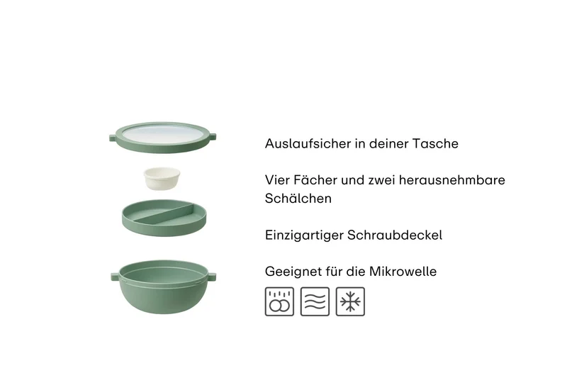 Lunchbowl Vita nordic blue 4 tlg.
