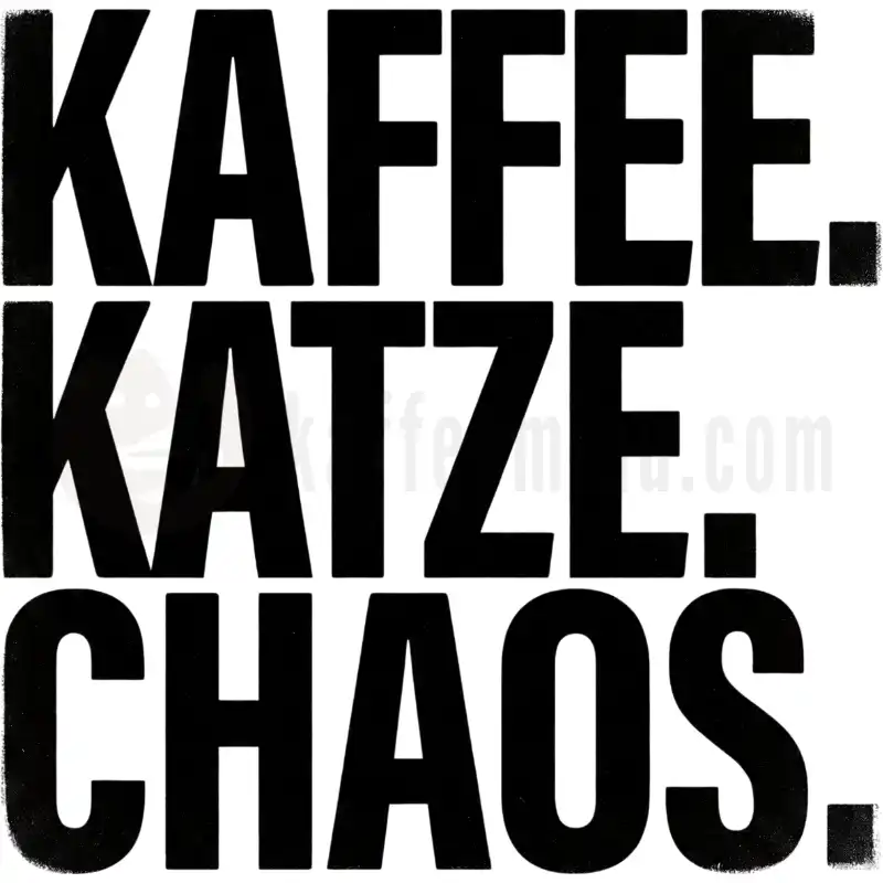 Kaffee. Katze. Chaos. - Tasse