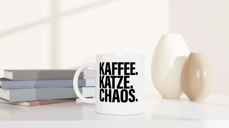 Kaffee. Katze. Chaos. - Tasse