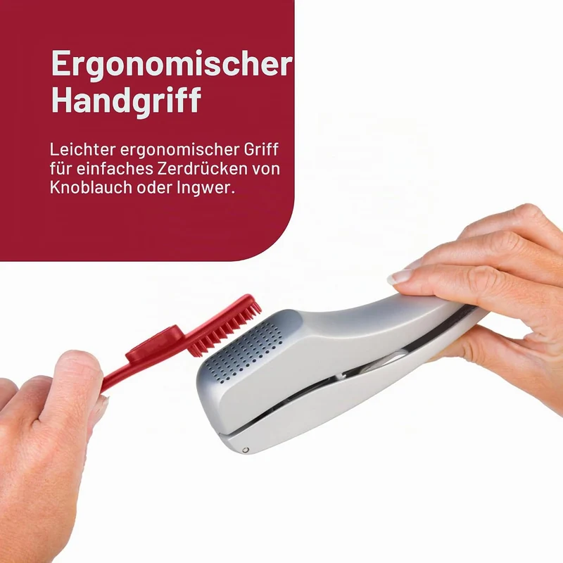 Zyliss Knoblauchpresse E12150 Susi 3 praktische Presse für grosse Knoblauchzehen auch mit Schale. In