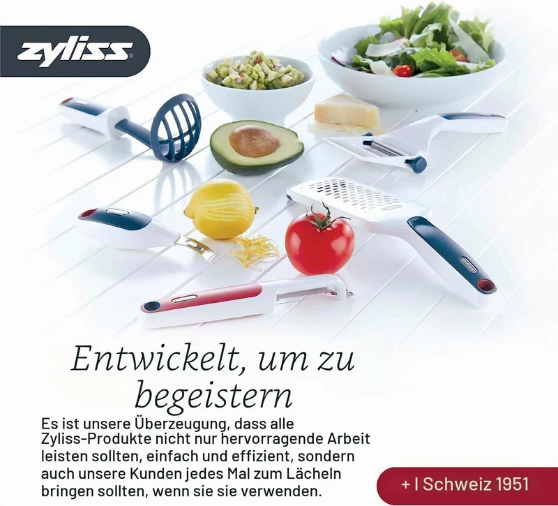 Zyliss Knoblauchpresse E12150 Susi 3 praktische Presse für grosse Knoblauchzehen auch mit Schale. In