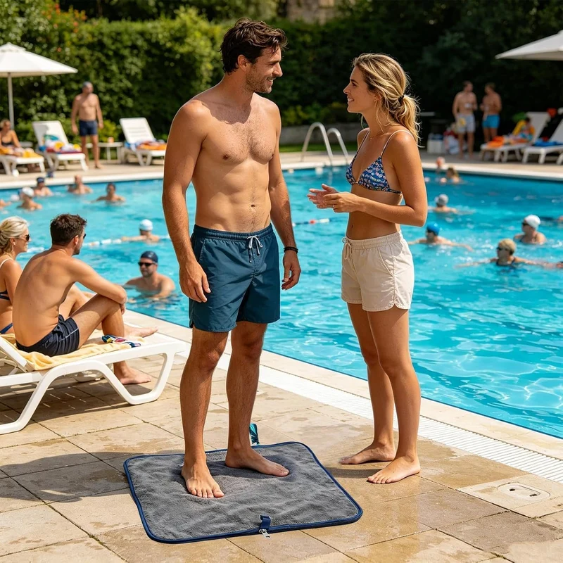 Generisch Nassbeutel für Fitnesskleidung mit Reissverschluss und Griffbeutel Zitrone, Zitrone