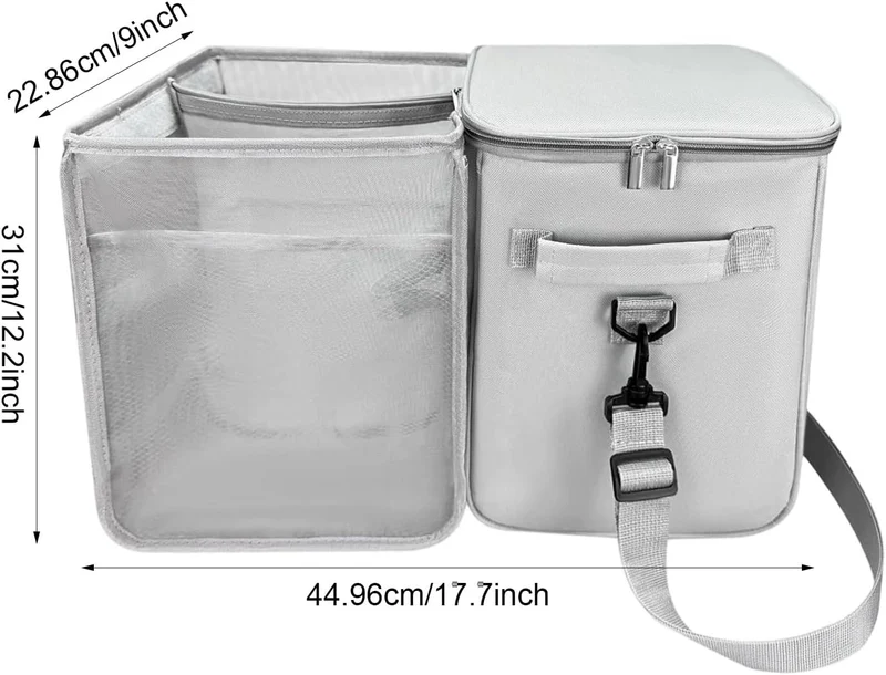 Kühltasche Isoliertasche Grau für Bogg Bag Strandtasche, Thermotasche Nass Trockentrennung Picknickt