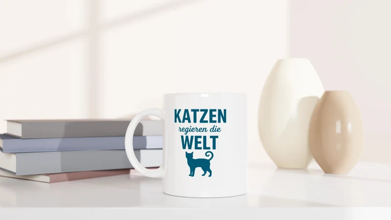 Katzen regieren die Welt - Tasse