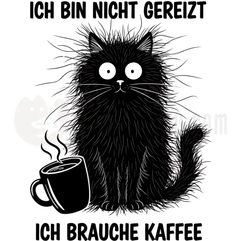 Gereizte Katze - Tasse