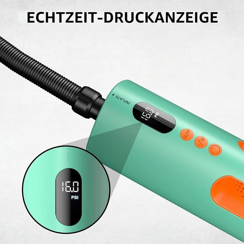 Swonder Seafalcon SUP Pumpe Akku, 3-in-1 wiederaufladbare elektrische Luftpumpe mit Abnehmbarer Batt