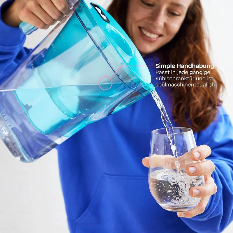 BWT Wasserfilter Vida 2,6L inkl. 6 Stück SOFT Filterkartuschen 6x Soft + Tischwasserfilter, 6x Soft