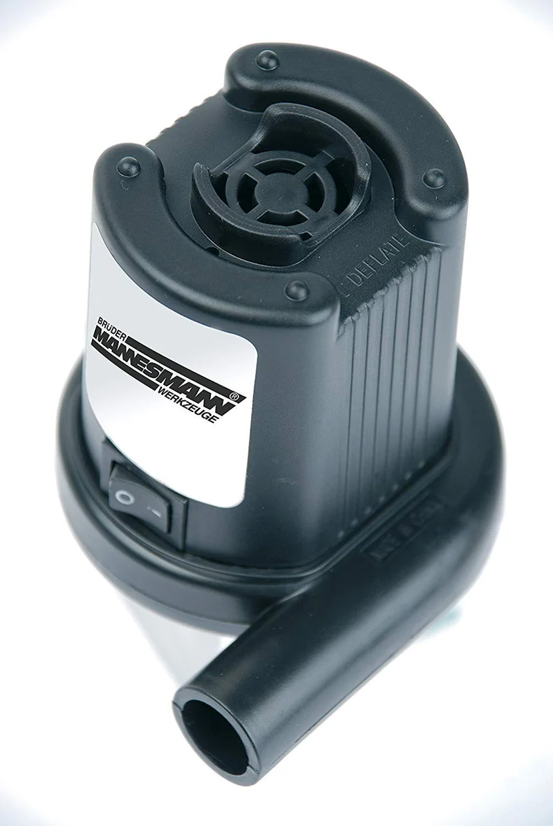 Brüder Mannesmann Werkzeug Elektro-Luftpumpe, M01730, Schwarz