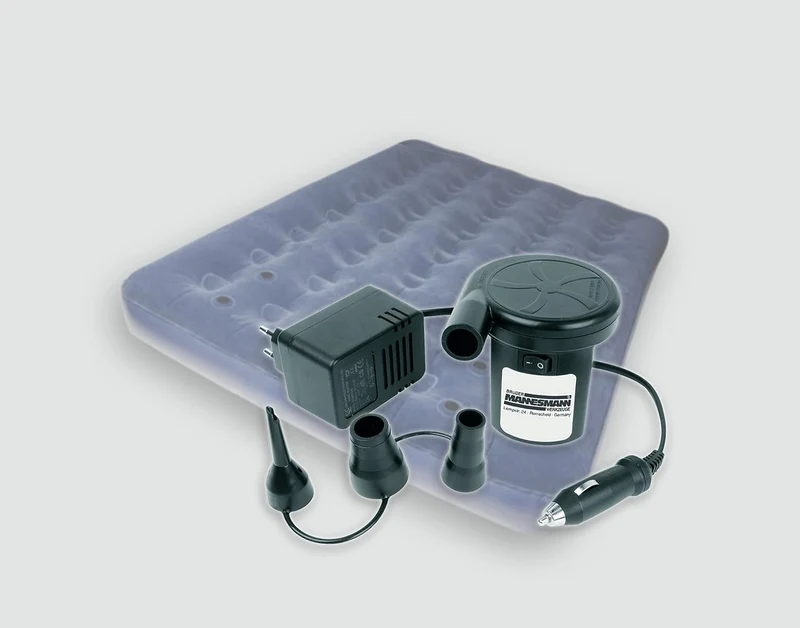 Brüder Mannesmann Werkzeug Elektro-Luftpumpe, M01730, Schwarz