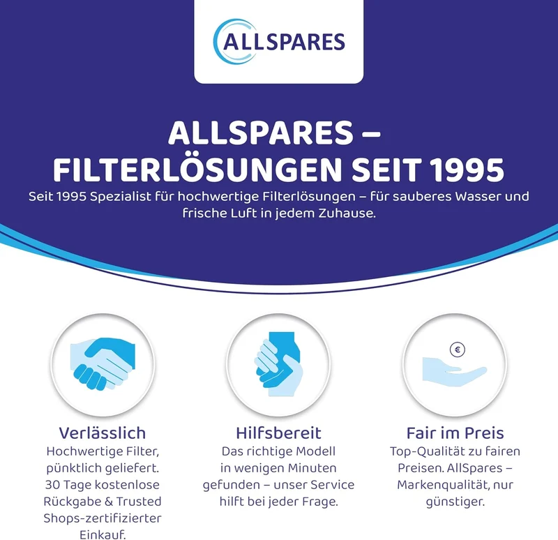 AllSpares 2X Whirlpool Filter, Poolfilter, Spa Filterkartusche Ersatz für Pleatco PWW50P3 | Unicel 6