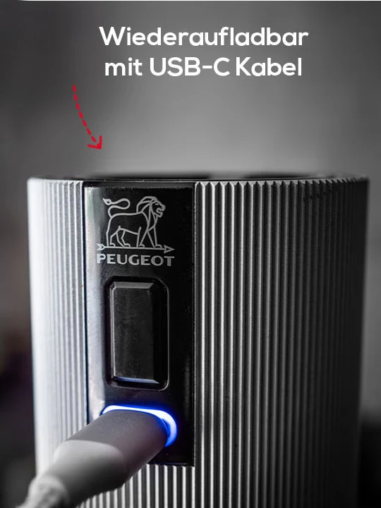 Salzmühle 15cm elektrisch Alu Carbon Line
