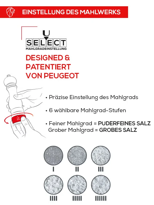Salzmühle 15cm elektrisch Alu Carbon Line