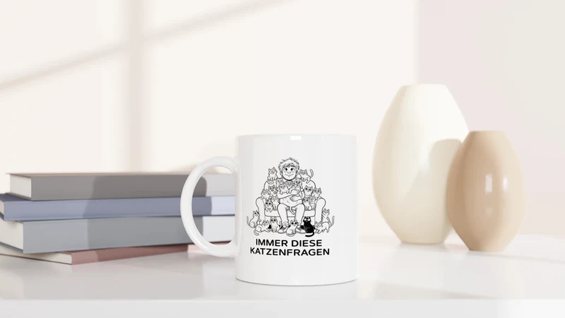 Katzenfragen - Tasse