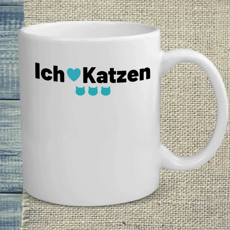 Ich liebe Katzen - Tasse