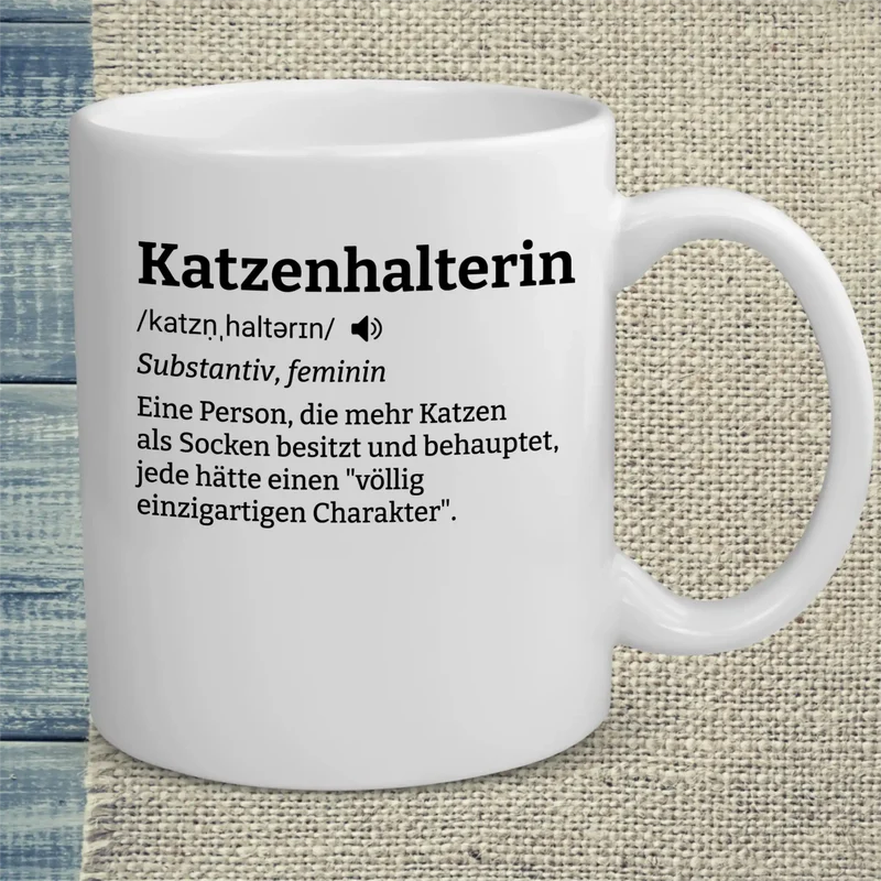 Katzenhalterin - Tasse