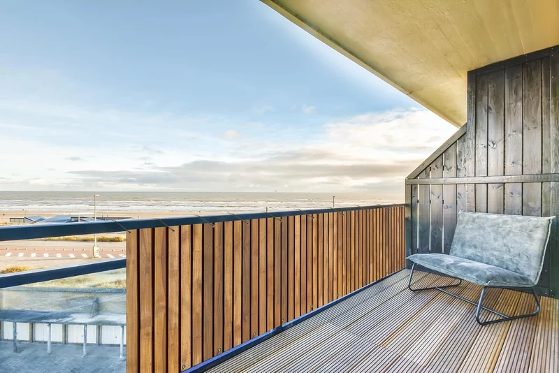 MuchoWow© Sichtschutz/Balkon Einseitig Gross PVC Terrassen Garten ohne 75x300 cm Latte - Wand, 75x30