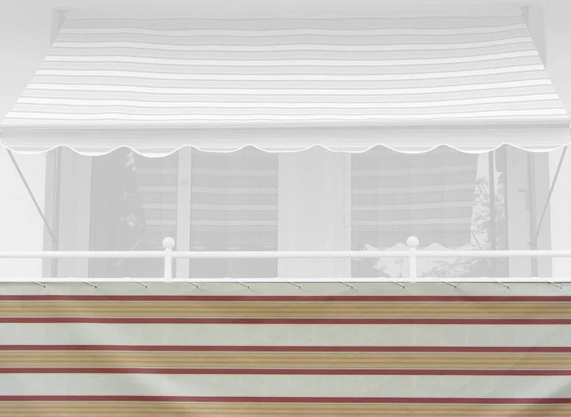 ANGERER Balkonbespannung Exklusiv rost-beige, Höhe: 90 cm, Länge: 6 Meter 90 cm hoch, Länge: 6 Meter