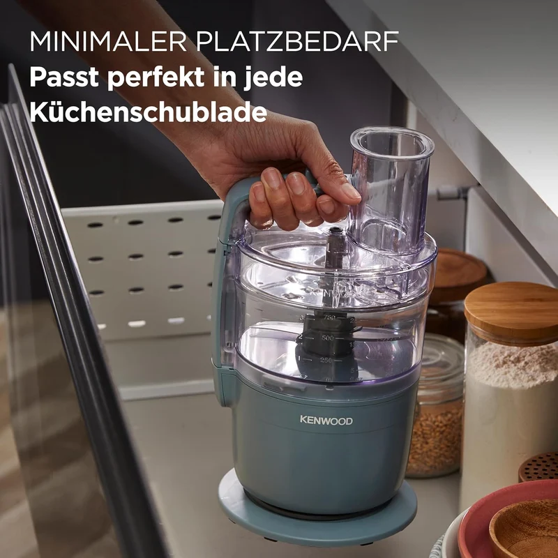 Kenwood MultiPro Compact – Kompakte Küchenmaschine mit Express Serve, Edelstahlmesser, Schneid- und